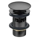 Донный клапан Imprese Saluti Click-Clack 1 1/4" для умывальника, черный (ZMK041807500) - изображение 1
