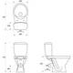 Унитаз компакт Mito (Cersanit) Cersania II 751 Simpleon 011 675x355 овальный, с сиденьем, белый (CCKZ1015241894) - изображение 4