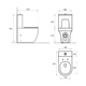 Унитаз компакт Koller Pool Twin Rimless 3/6 л с сиденьем микролифт, белый глянцевый (0570550119) - изображение 3