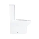 Унитаз компакт Q-tap Aries 620x360 овальный, с сиденьем, белый (QT03228302W) - изображение 3
