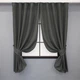 Комплект коротких штор VR-Textil Льон Мішковина № 1234ш Сірий 130х170 см 2 шт (35-0301) - зображення 1