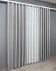 Комплект штор VR-Textil Лен Мешковина 100х270 2шт и Тюль 400х270 867ш-115т светло-серый с белым 71-060/2 - изображение 3