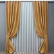 Комплект готовых штор VR-Textil Софт № 373ш Золотистый 100х270 см 2шт (31-794) - изображение 2