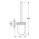 Йоржик для унітазу Grohe Essentials настінний, хром (40374001) - зображення 3