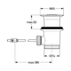 Донный клапан Grohe Click-Clack 1 1/4" для умывальника, хром глянцевый (28910000) - изображение 2