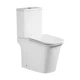 Унитаз компакт Mixxus Wave-0404-R 630х350 прямоугольный, с сиденьем, белый (MI6692) - изображение 1