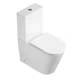 Унитаз компакт Mixxus Bevel-0407-T1 630х350 овальный, с сиденьем, белый (MI6690) - изображение 2