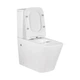 Унитаз компакт Mixxus Quadro 665x385 прямоугольный, с сиденьем, белый (MP6458) - изображение 3