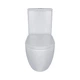 Унитаз компакт Q-tap Robin 630x390 овальный, с сиденьем, белый (QT13222128AUQ1W) - изображение 2