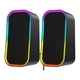 Комп'ютерні колонки Fantech GS304 Groove RGB підсвічування, Bluetooth V5.4, підключаються за допомогою USB та 3.5 мм TRS-роз'єму Black - зображення 3