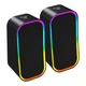 Комп'ютерні колонки Fantech GS304 Groove RGB підсвічування, Bluetooth V5.4, підключаються за допомогою USB та 3.5 мм TRS-роз'єму Black - зображення 4