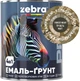Эмаль-грунт Zebra PROF 1304 19-0414 2.5 кг Forest Night (4823048033764) - изображение 2
