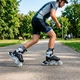 Раздвижные роликовые коньки с подсветкой 29-33 Scale Sport Ролики раздвижные спортивные детские Черные - изображение 4