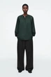 Блуза жіноча COS balloon-sleeve blouse 1261327002 Eur 34 Зелений - изображение 1