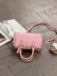 Сумка жіноча Coach Mini Rowan Crossbody In Signature рожевий Коуч бочонок - зображення 2