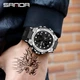 Мужские часы SANDA 739 Black-Silver - изображение 7