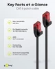 Патч-корд Goobay RJ45 UTP6 3.0m patch Slim Flexi PoE D=3.6mm Cu чорний(75.09.3716) - изображение 5