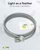 Патч-корд Goobay RJ45 FTP8.1 1.0m patch Slim Ultra Flexi PoE+ Cu сірий(75.07.4346) - зображення 7