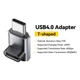 Переходник Essager USB Type-C M/F LED (8K 240W 40Gbps USB 4.0) Aluminium T-shaped (48994) - изображение 2
