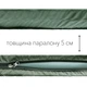 Матрац Водонепроникний 60*200 см Oxford, Паралон 5 см Олива HDSYR_1300 - изображение 5