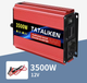 Інвертор Tataliken 1200w/3500w 12-220v чистий (правильний) синус pure sine - изображение 4