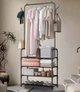 Напольная вешалка-стойка для одежды и обуви RIAS Clothes Rack 6013 с 5 ярусами 60x29.5x152 см Black (3_08463) - изображение 5