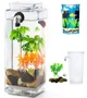 Самоочищающийся аквариум My Fun Fish 2 л с LED подсветкой 12x12x25 см, Квадратный, маленький акриловый - изображение 1