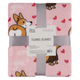 Плед ARDESTO Flannel 160х200 см 100% поліестер собачки із сердечками - зображення 1