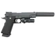 Пістолет Colt M1911 Hi-Capa пружинний металевий із глушником, магазином на 16 кульок 6 мм і планкою Weaver, чорний - изображение 6