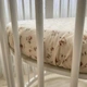 Детская простынь на резинке в детскую круглую кроватку или манеж 70х70 см Прованс бежевый - изображение 3