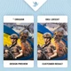 Картина за номерами Патріотична. Чоловік та дівчина ЗСУ 40*50 Origami (LW3247) (0100-210) - зображення 3