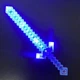 Алмазный пиксельный меч в стиле Minecraft Майнкрафт со звуковыми эффектами и LED-подсветкой, 55×14 см синий - изображение 3