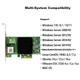 Мережева карта PERCKO 10 Gigabit Ethernet, однопортова, PCI-E X4, чіп AQC107, сумісна з X540-X550 - зображення 5
