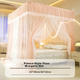 Москитная сетка Hodo Class A Encrypted Gauze Elegant Floor-Length Palace Mosquistic Net 1.8×2m Home Three Door Double-Layer Mesh - Jade Color - изображение 8