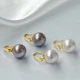 Серьги PearlQueen в модном стиле для поездок на работу, из серебра 925 пробы, с жемчугом почти круглой формы 10,5-11,5 мм, подарок на День матери. - изображение 8