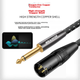 Мікрофонний кабель Beishanque BSQ-K062 XLR — Jack 6.3 мм 3 м - зображення 5
