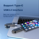 DM Daimai 128GB USB3.2 Type-C высокоскоростной твердотельный накопитель, FS530, металлический автомобильный USB-накопитель двойного назначения для телефона и компьютера, скорость чтения 530 МБ/с - изображение 5