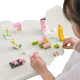 Оригинальный белый квадратный ящик для хранения конструктора Lego от JD, органайзер для мелких деталей, двухслойный прозрачный ящик для сортировки. - изображение 1
