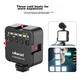 Комплект Ulanzi VL49 Fill Light + штатив MT-08, мини-светодиодный софтбокс для фотосъемки на смартфон, аксессуар для горячего башмака зеркальных фотокамер, подсветка для селфи. - изображение 8