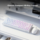Клавиатура игровая EWEADN F68 проводная мембранная на 68 клавиш, бесшумная, для ПК - изображение 5