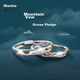 Серебряное кольцо MANHE S925, парные кольца, пара обручальных колец с бриллиантами, открытый конец, для женщин и мужчин, кольцо с заостренным концом, подарок на День святого Валентина. - изображение 4