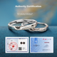 Серебряное кольцо MANHE S925, парные кольца, пара обручальных колец с бриллиантами, открытый конец, для женщин и мужчин, кольцо с заостренным концом, подарок на День святого Валентина. - изображение 6