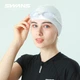 Шапочка для плавания SWANS 116 силиконовая с защитой ушей для длинных волос, серая - изображение 7