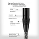 Аудиокабель Beishanque BSQ-K076 RCA—XLR балансный 3 м - изображение 6