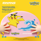 Шапочка для плавания SWANS Pokemon детская силиконовая с рисунком Пикачу и черепашки - изображение 6