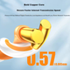 Патч-корд Choseal QS2668C Cat 6a UTP 10 Гбіт/с мідний 8 м Жовтогарячий (QS2668CT8J) - зображення 3