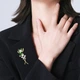 Брошь Qlady Orchid женская с застежкой без прокола, пряжка для шарфа, для костюма - изображение 5