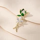 Брошь Qlady Orchid женская с застежкой без прокола, пряжка для шарфа, для костюма - изображение 12