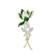 Брошь Qlady Orchid женская с застежкой без прокола, пряжка для шарфа, для костюма - изображение 13