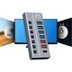 Newmine HUB731-B Металевий USB 3.0 Високошвидкісний 7-портовий концентратор-розгалужувач USB-кабель-подовжувач для ноутбука, настільного комп'ютера, приблизно 1 м - зображення 1